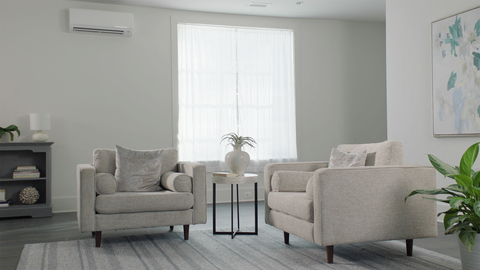 Premier Wall-mounted Indoor Units from Mitsubishi Electric Trane HVAC US fit seamlessly into any home décor setting to provide comfort.