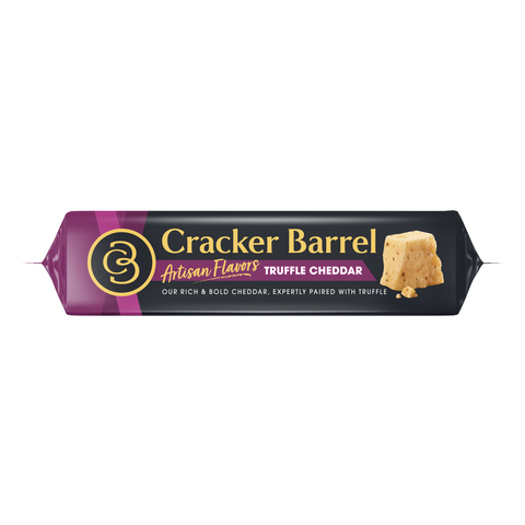 Meticulously crafted by experts with decades of experience, Cracker Barrel Cheese’s Truffle Cheddar takes the brand’s smooth and creamy White Cheddar cheese, expertly paired with the earthy, robust taste of truffle to create a perfectly balanced flavor. (Photo: Business Wire)