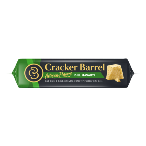Cracker Barrel Cheese's Dill Havarti combines the mild and buttery Havarti cheese crafted with the distinct, herbal taste of dill to deliver a perfectly blended snacking experience. (Photo: Business Wire)