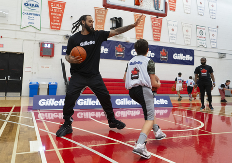 Toronto Raptors guard Gary Trent Jr. joins Gillette to celebrate its new partnership with National Basketball Youth Mentorship Program that aims to provide more boys in Canada with access to positive role models. (Photo: Business Wire)