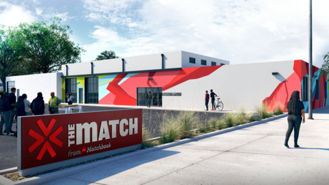 Rendering of Matchbook's "Energy Efficient" Career Center stationed at 1141 W 16th Street (Photo: Business Wire)