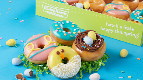 Beginning March 19 for a limited time at participating shops across the U.S., Krispy Kreme's new Spring Minis include four flavors with some Easter eggs sprinkled in. (Photo: Business Wire)