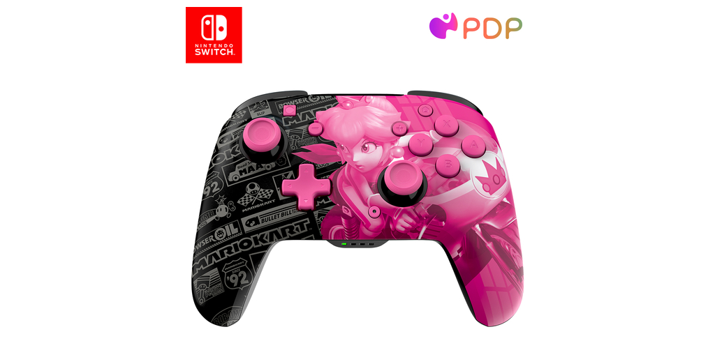 PDP Launches Grand Prix Peach REMATCH GLOW Wireless Controller for Nintendo  Switch