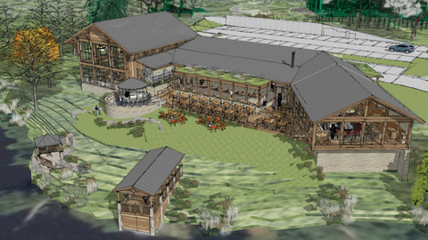 Kalahari’s Dawn Manor™ development will include a 10,000-square-foot restaurant, named Daylene’s Supper Club™, offering indoor and outdoor seating, a wine bar, and scenic lake views. (Photo: Business Wire)