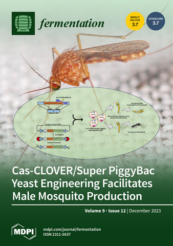 original Demeetra and Indiana University research on gene edited yeast biopesticide was featured on the front cover of Fermentation. (Graphic: Business Wire)
