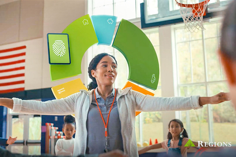 Regions Bank is also highlighting its approach to customized advice, guidance and education through a series of new advertisements focused on helping people build financial confidence. (Photo: Business Wire)