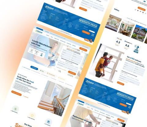 New website for NewSouth Window Solutions (Graphic: Business Wire)