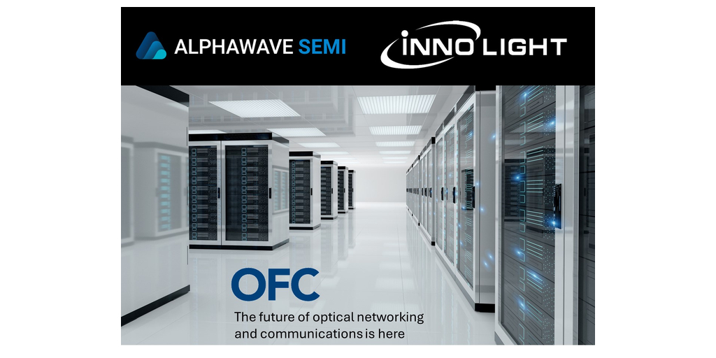 アルファウェーブ・セミとイノライトが協業し、OFC2024にて、高性能AIインフラストラクチャー用PCIe 6.0 ® サブシステム・ソリューションによる低遅延リニア・プラガブル・オプティクスを実演