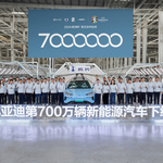 BYD raggiunge il traguardo di sette milioni di veicoli a nuova energia prodotti ad oggi