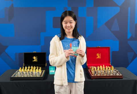Fourteen-year-old International Master Alice Lee clinched her first major tournament win during the 2024 American Cup Women's Tournament hosted by the Saint Louis Chess Club at the World Chess Hall of Fame in St. Louis, Mo. (Photo: Business Wire)