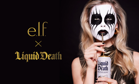 e.l.f. Cosmetics x Liquid Death launch limited-edition makeup vault to create CORPSE PAINT. (Photo: Business Wire)