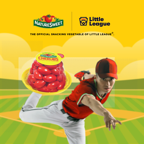 original NatureSweet teams up with Little League to become "The Official Snacking Vegetable of Little League Baseball and Softball" (Graphic: Business Wire)