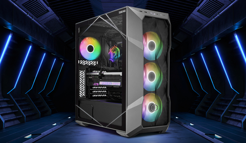 The Cooler Master TD500 MAX, with integrated cooling system. (Photo: Business Wire)