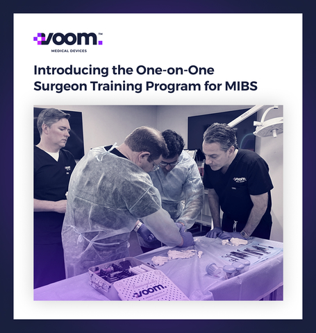 Voom™ Medical Devices creates new industry standard with new minimally invasive bunion surgery with one-on-one, surgeon-to-surgeon Bunionplasty® procedure training program. (Graphic: Business Wire)