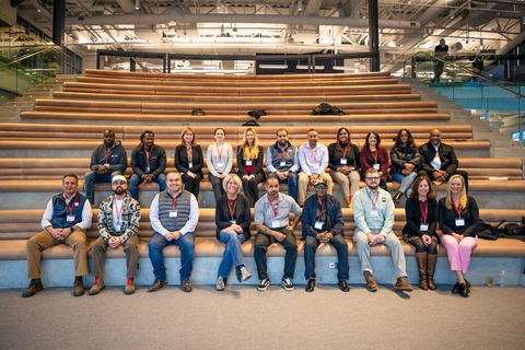 Participants in the "Build With Us @ Suffolk" Boston Class of 2024 gather in Suffolk's Boston headquarters on Wednesday, March 27, 2024, to kick off the four-week small business accelerator program for M/W/VBE businesses. (Photo: Business Wire)