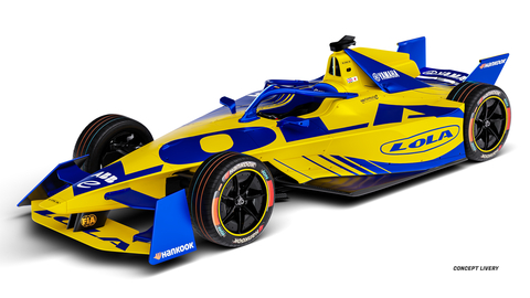 Concept livery CG image especially designed for Lola-Yamaha technical partnership (Photo: Business Wire)