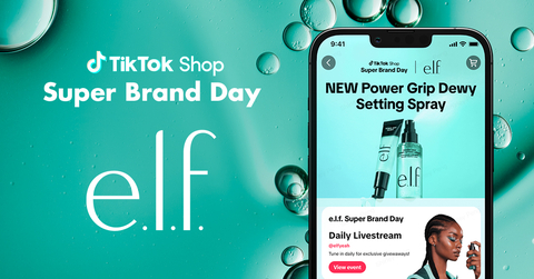 e.l.f. Cosmetics Debuts TikTok Shop Super Brand Day Launching March 31, 2024. (Graphic: Business Wire)