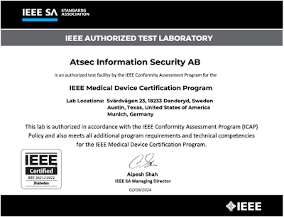 original IEEE certificate (Graphic: Business Wire)