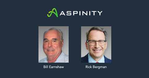 Kymeta President and CEO Rick Bergman and Boston Consulting Group (BCG) Advisor Bill Earnshaw have joined Aspinity's Technical Advisory Board. (Graphic: Business Wire)