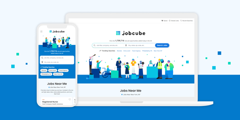 Jobcube provides a diverse array of opportunities for jobseekers from all backgrounds, with a user-friendly interface. (Graphic: Business Wire)