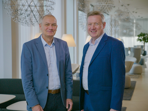 Johan Paulsson, Chief Technology Officer, Axis Communications and Alasdair Ross, Senior Director, NFC IoT Security at NXP Semiconductors. (Photo: Business Wire)