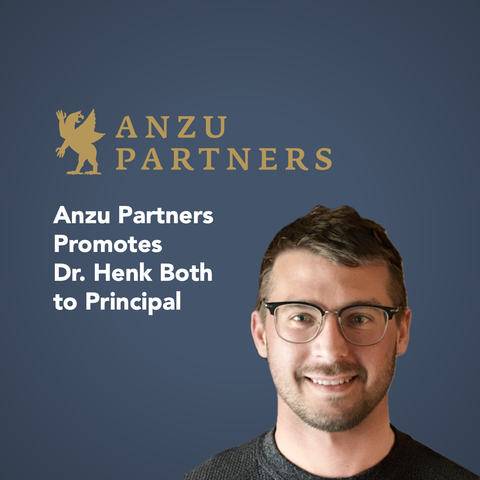 Anzu Partners Promotes Dr. Henk Both to Principal (Photo: Business Wire)