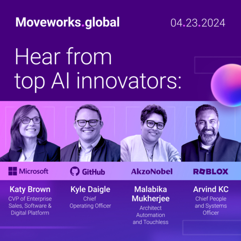 Moveworks.global speaker lineup (Graphic: Business Wire)