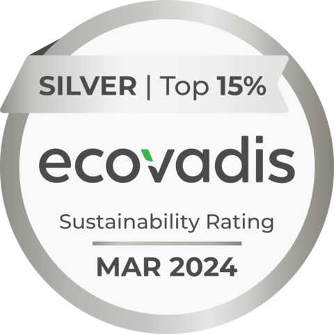 thumbnail Americhem has earned the EcoVadis Silver Medal for Sustainability (Graphic: Business Wire)
