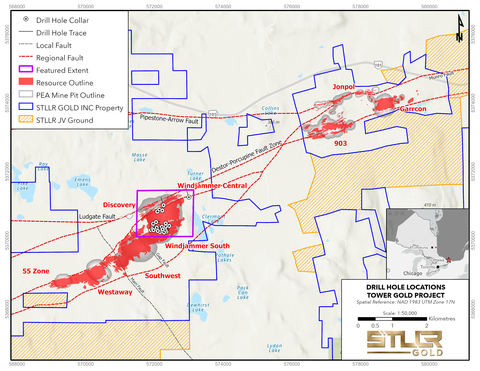 Figure 1: Tower Gold Project - General Location Map (Graphic: Business Wire)