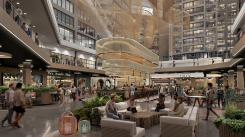 Interior rendering for The Center subject to continued evolution. (Graphic: Business Wire)
