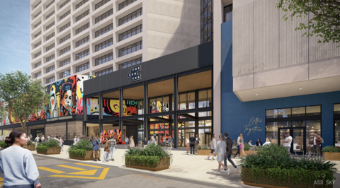 Exterior rendering for The Center subject to continued evolution. (Graphic: Business Wire)