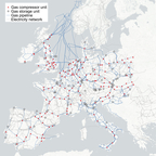 SwissAI的欧洲天然气和电力传输网络数字模型
