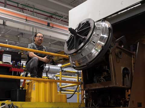 Figure 2: Barnes Aerospace employee prepares the electron beam welding machine for operation at the Barnes Aerospace East Granby MRO facility in Connecticut. (Photo: Business Wire)