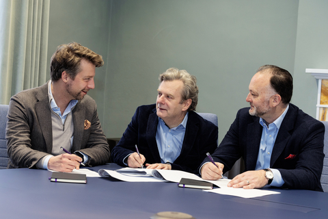 thumbnail Sebastian Wintgens, Principal, Verdane; John Byrne, CEO and Founder, Corlytics; Simon Russell, Chair, Corlytics. (Photo: Business Wire)