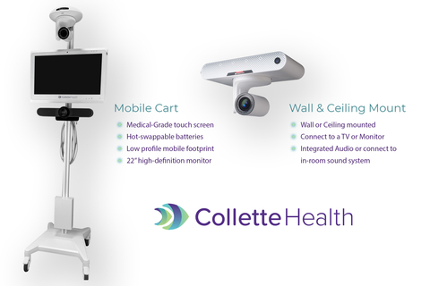 Collette Health delivers a consistent cross-device experience with both its mobile cart and new fixed system allowing care from anywhere. (Photo: Business Wire)