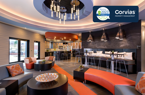 original Corvias Property Management was awarded the SatisFacts “Company Award” as well as “Community Award for 2023” for delivering exceptional student housing services at five Institutions: Abraham Baldwin Agricultural College, Alabama College of Osteopathic Medicine, College of Coastal Georgia, Purdue University, and the University of Notre Dame. Pictured is Summerfield Square at Alabama College of Osteopathic Medicine. (Photo: Business Wire)