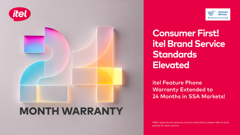 itel Extends Feature Phone Products' Warranty to 24 Months (Graphic: Business Wire)
