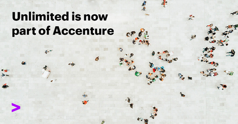Accenture has acquired Unlimited, the award-winning integrated customer engagement agency, which will become part of Accenture Song – the world’s largest tech-powered creative group. (Photo: Business Wire)