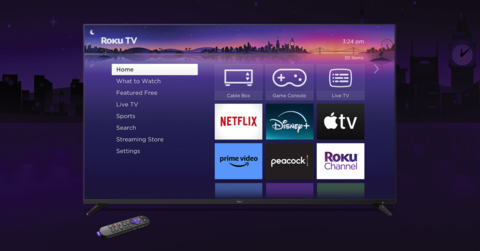 Roku's new premium televisions, the Roku Pro Series, are now available at Best Buy stores and online at BestBuy.com, Amazon.com, and Walmart.com. (Graphic: Business Wire)
