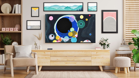 Roku's new feature Backdrops instantly transforms your TV into a work of art and makes it the centerpiece of the house. (Photo: Business Wire)