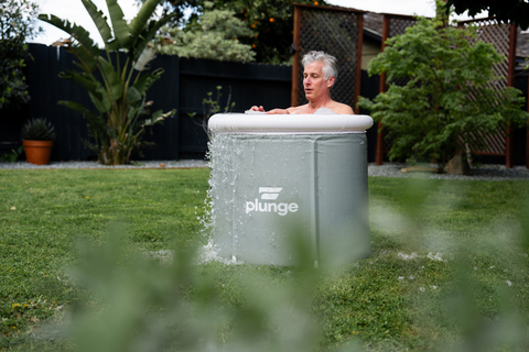 The entry-level, portable, and affordable Plunge Pop-up is perfect for individuals looking to experience the benefits of cold plunges without the need for permanent installation. (Photo: Plunge)