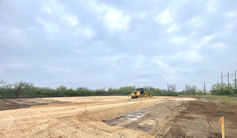 Construction started at Sunset Ridge in Frio County, Texas. Credit: East Point Energy