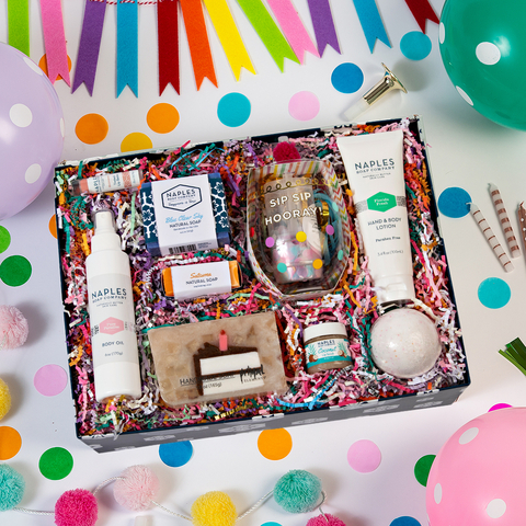 Memorable, chic and trendy, The Birthday Box is the best way to say Happy Birthday! This easy-to-give set can be found at Naples Soap Company stores and is available with free shipping at naplessaop.com. (Photo: Business Wire)