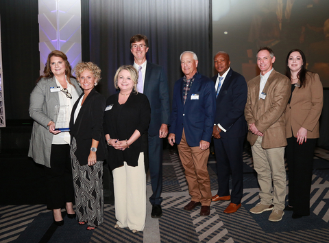 Bank of Anguilla received the 2024 CARE Award from the Federal Home Loan Bank of Dallas. Officials from both banks are seen in the photo. (Photo: Business Wire)