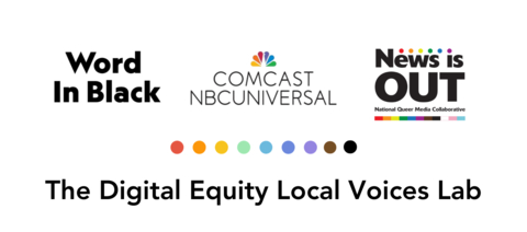 original News is Out, Word In Black, and Comcast NBCUniversal Welcomes 16 Journalism Fellows to Cover Black and LGBTQ+ Communities (Graphic: Business Wire)