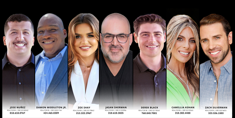 Jasan Sherman and the Real Estate Collective team from the Santa Monica office of Berkshire Hathaway HomeServices California Properties. (Graphic: Business Wire)