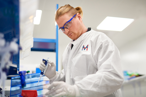 A scientist preparing samples in the next-generation sequencing laboratory at MilliporeSigma’s Rockville, Maryland, USA site. (Photo: Business Wire)