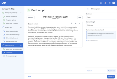 original AI Earnings Co-Pilot (Photo: Business Wire)