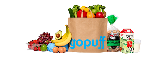 Gopuff customers can now have fresh fruit, vegetables, dairy, meat, seafood and more delivered in as fast as 15 minutes alongside thousands of everyday essentials, thanks to a new partnership with Misfits Market. (Photo: Business Wire)