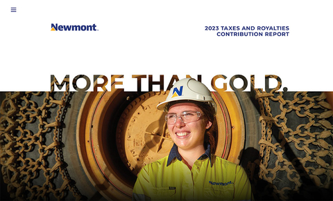 thumbnail Newmont's 2023 Taxes and Royalties Contribution Report (Graphic: Business Wire)